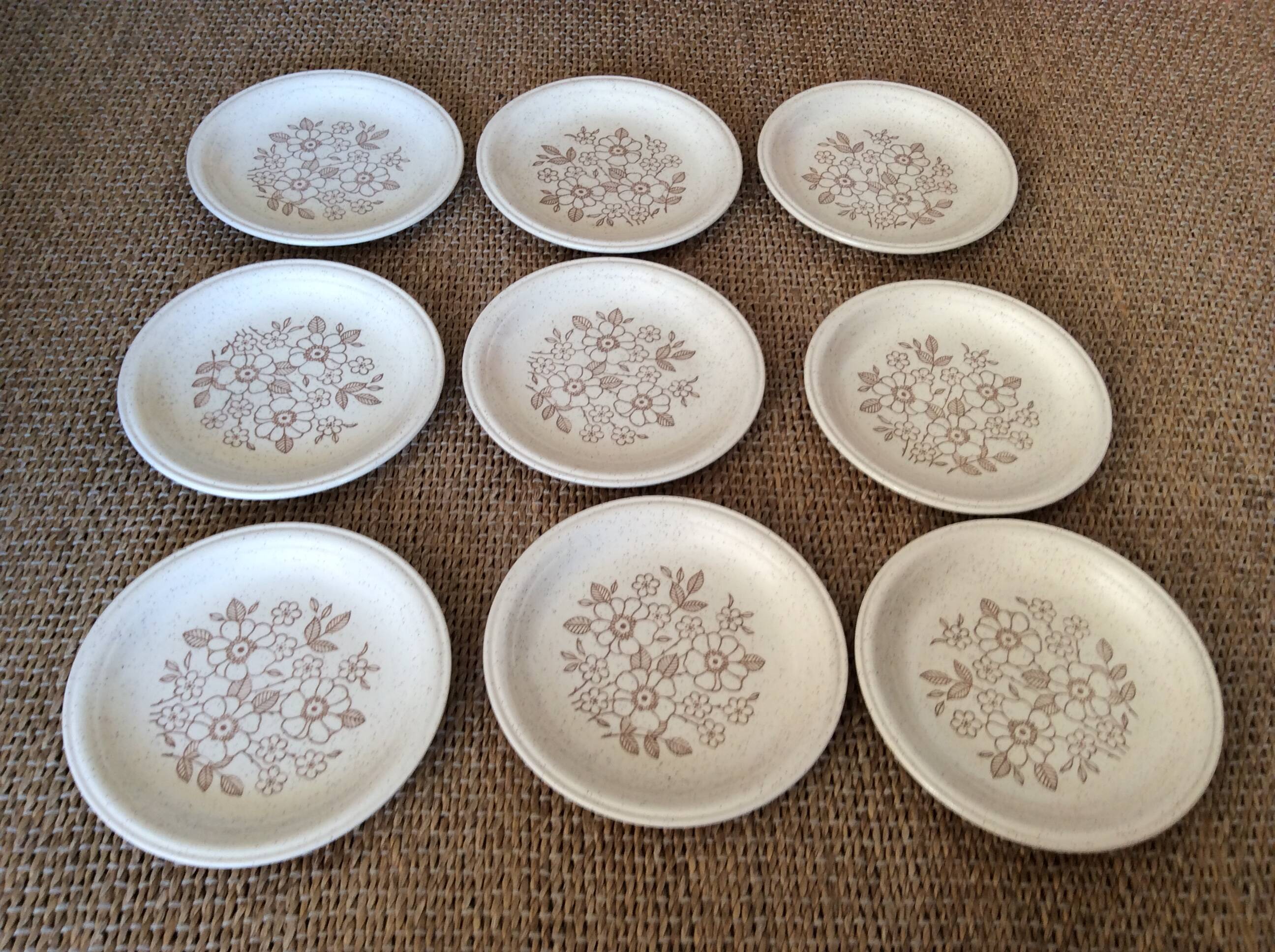 9 assiettes à dessert