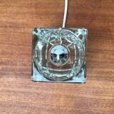 Vintage German table lamp in glass TA 14 Cube by Peill & Putzler, 1970s.