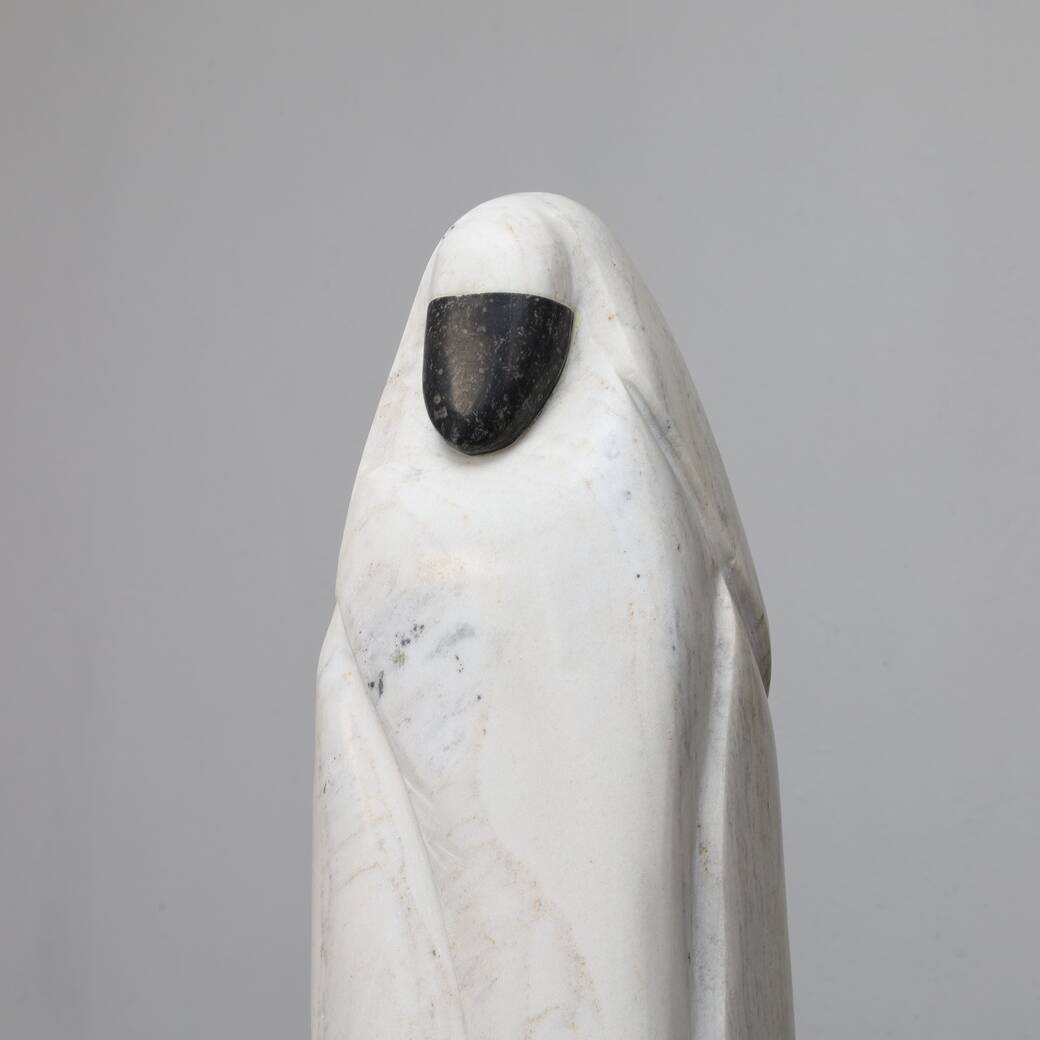 Marble Sculpture by Paul Simons, 1980s
