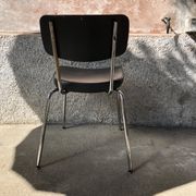 Black skai chair