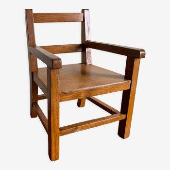 Fauteuil enfant en bois des années 50