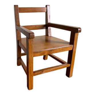 Wooden children's chair from the 50