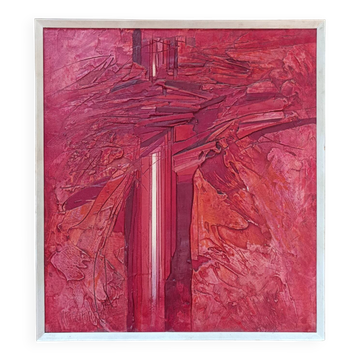 Mozart 1978, Jan Kristofori, peinture abstraite huile et plâtre