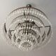 Chandelier cascading crystal and bronze tassels