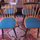 Set of 4 mid century dining chairs with splayed legs, 1950s-60s