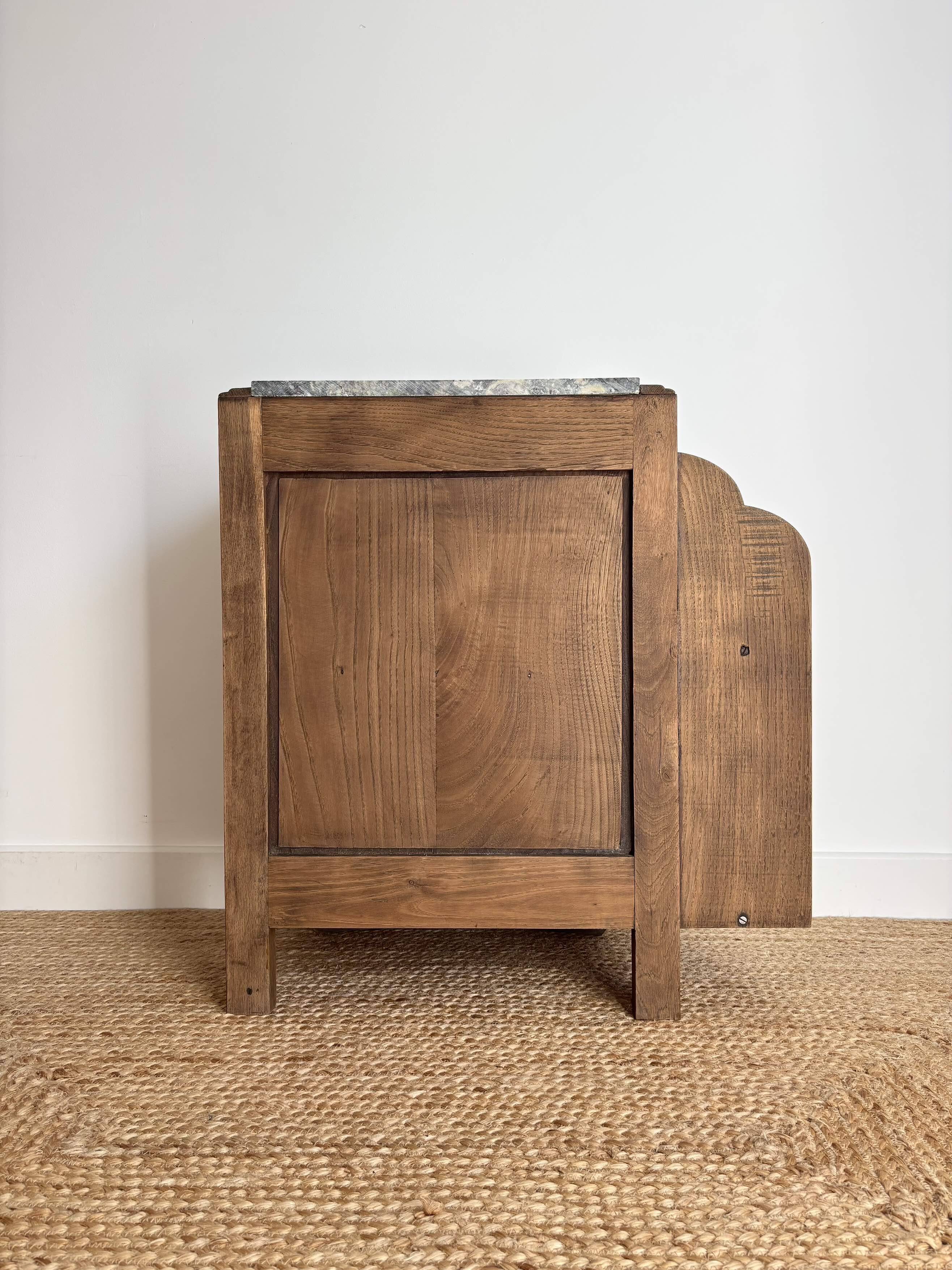 Restored Art Deco bedside table or accent furniture