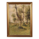 Painting landscape signed by M. Gheduzzi from the 40s