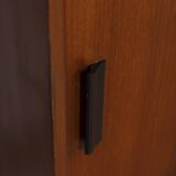 Vintage 1960s Italian-design wood and glass sideboard