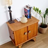Low sideboard 2 doors art deco oak
