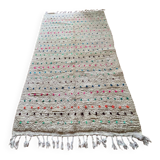 Berber Beni Ouarain handmade rug with small colorful polka dots