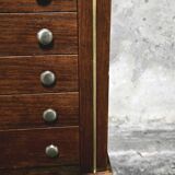 Empty silverware cabinet / vintage cutlery cabinet on tapered legs – year