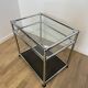 Table d’appoint USM Haller en verre et Gris Anthracite