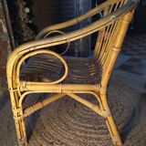 Children's rattan armchair