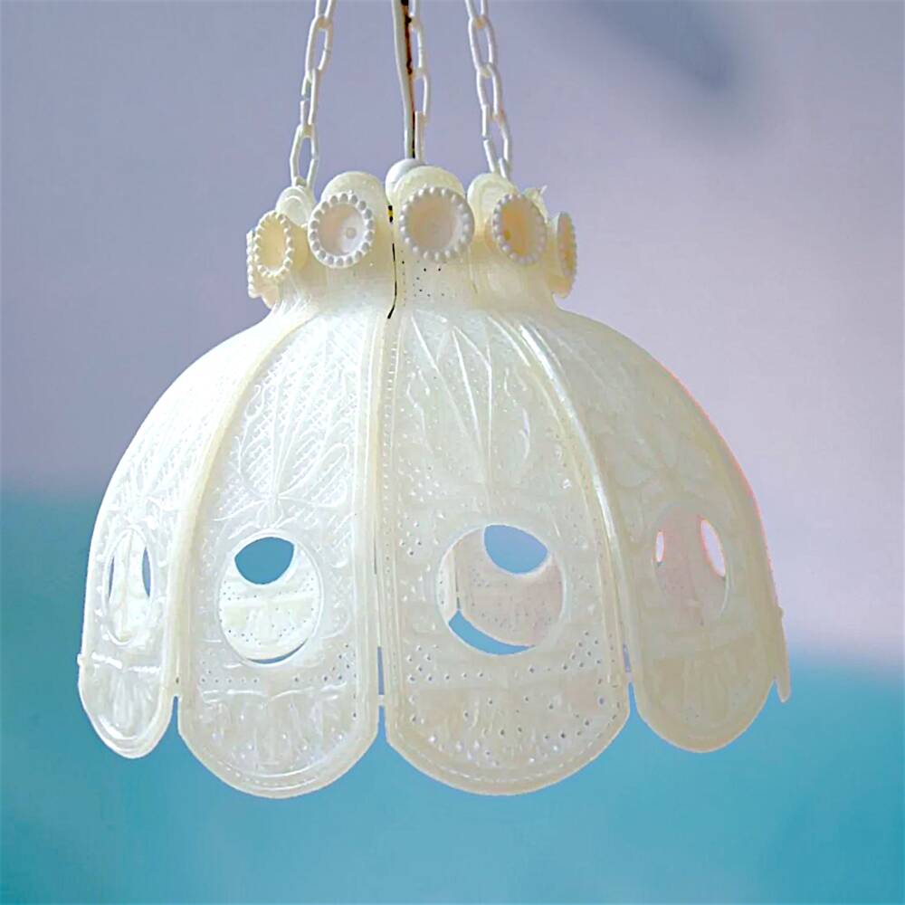 Vintage white kitchen lamp small chandelier