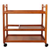 Dänischer Servierwagen aus Teak von Johannes Andersen Trolley
