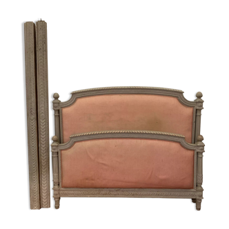 Louis XVI style bed in beech patinated XX century