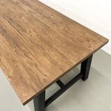 Modern solid oak dining table