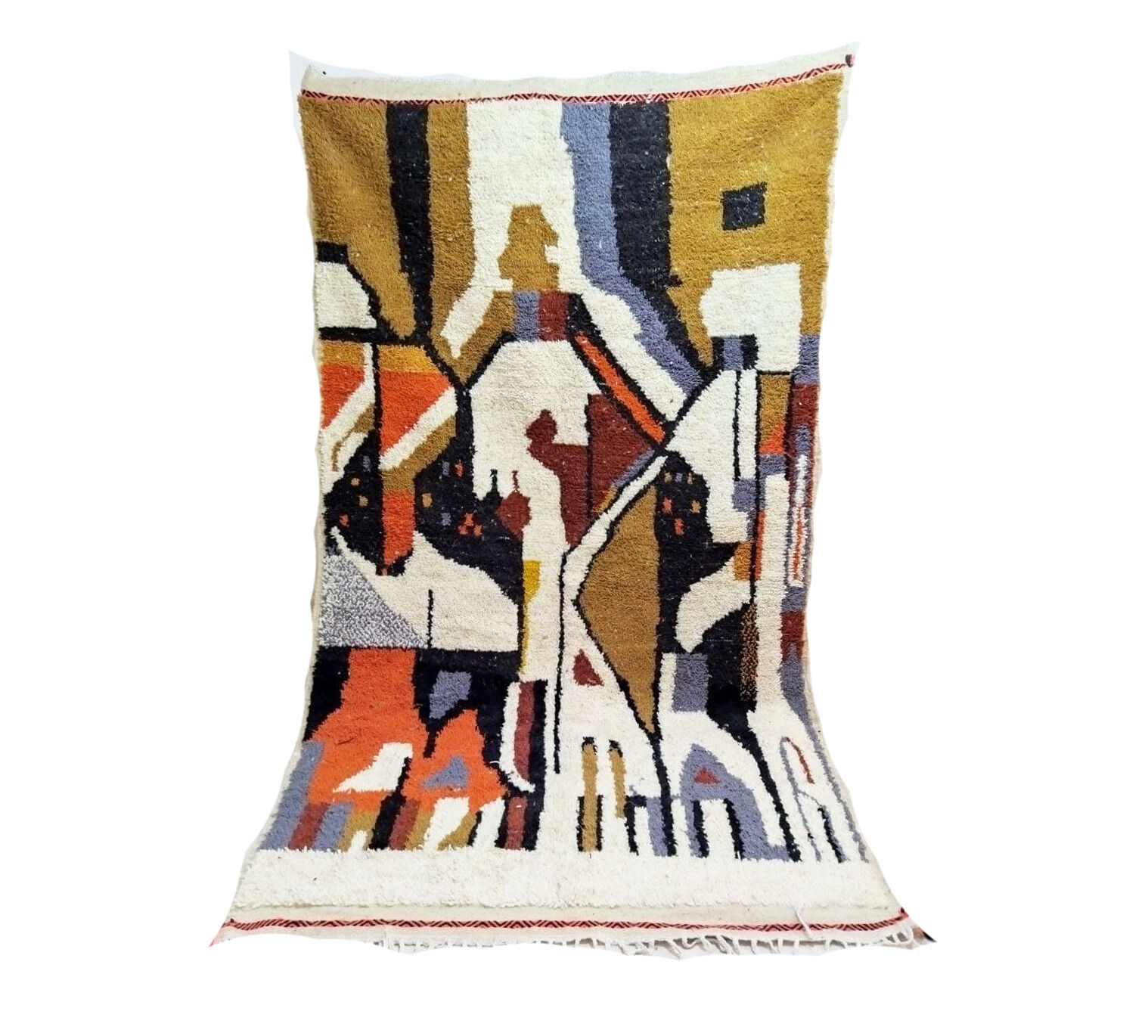 Tapis berbère tribal coloré 257 x 150 cm
