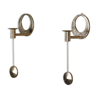2 Arthur Pe wall candle holders for Kolback Studio Sweden, 1965-70