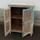 Small pantry buffet in old wood with mesh doors