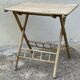 Vintage 1960 folding wooden table