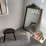 Brutalist oak shepherd tripod stool