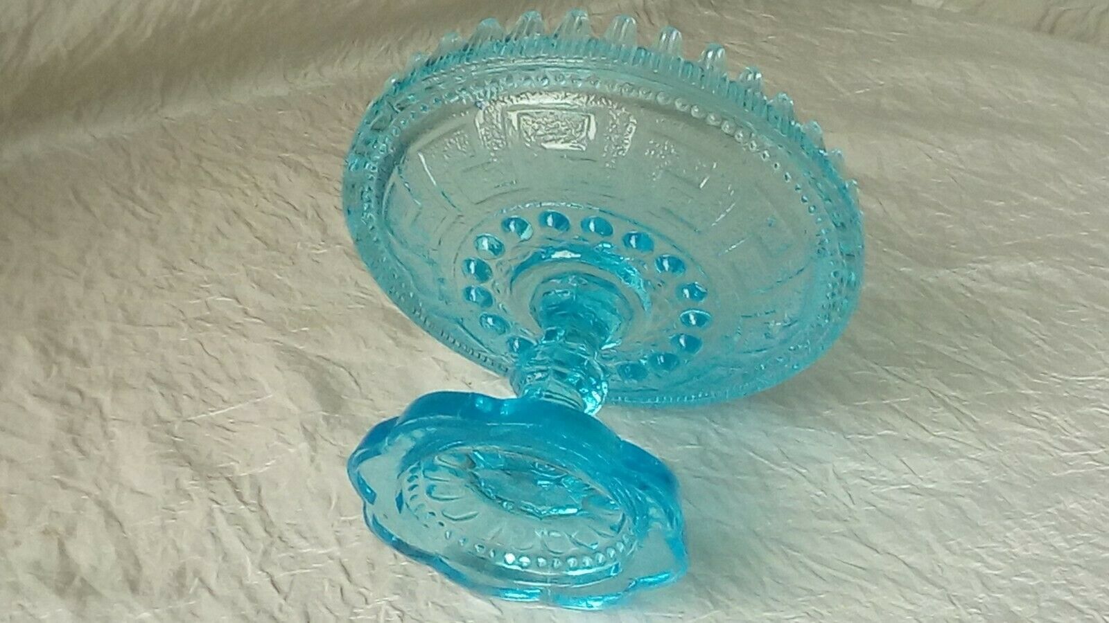 Glass cup mold blue compotier baquier