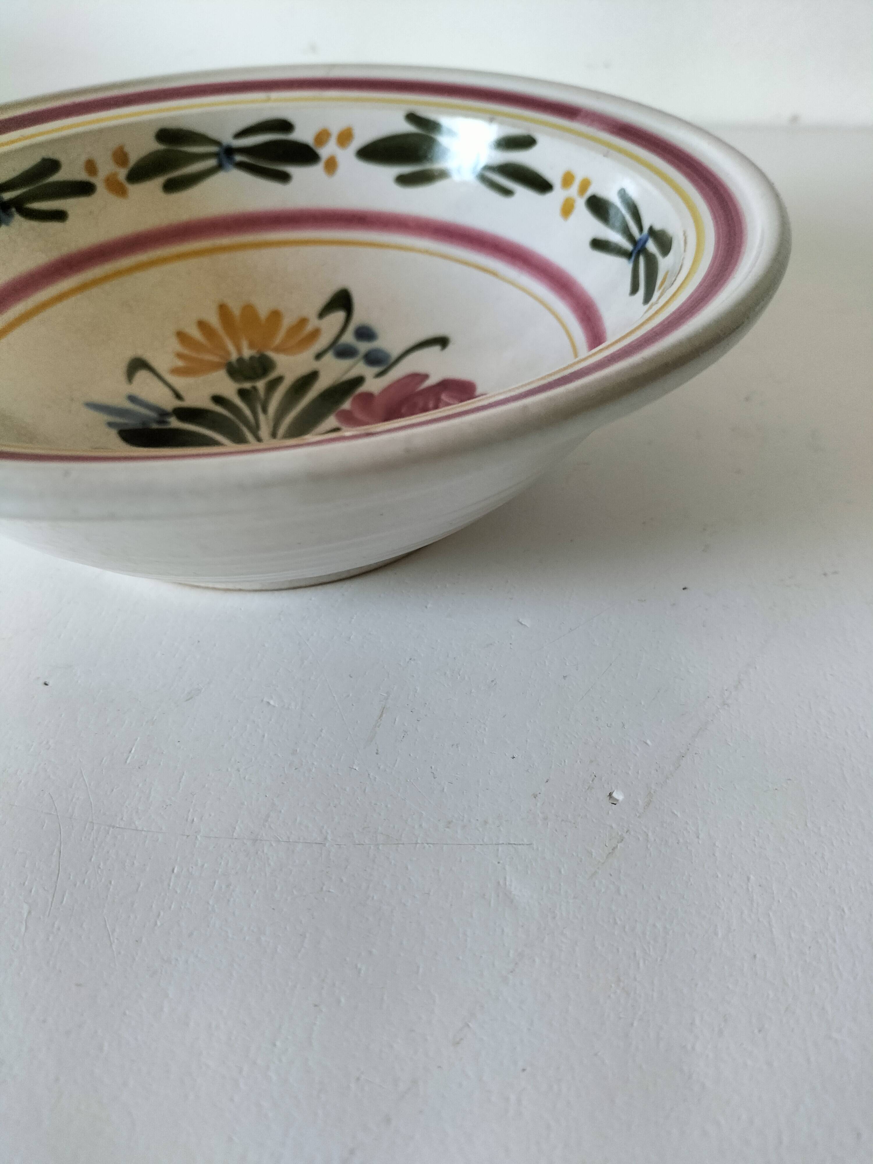 Small bowl Keraluc Quimper – hand-painted floral decoration