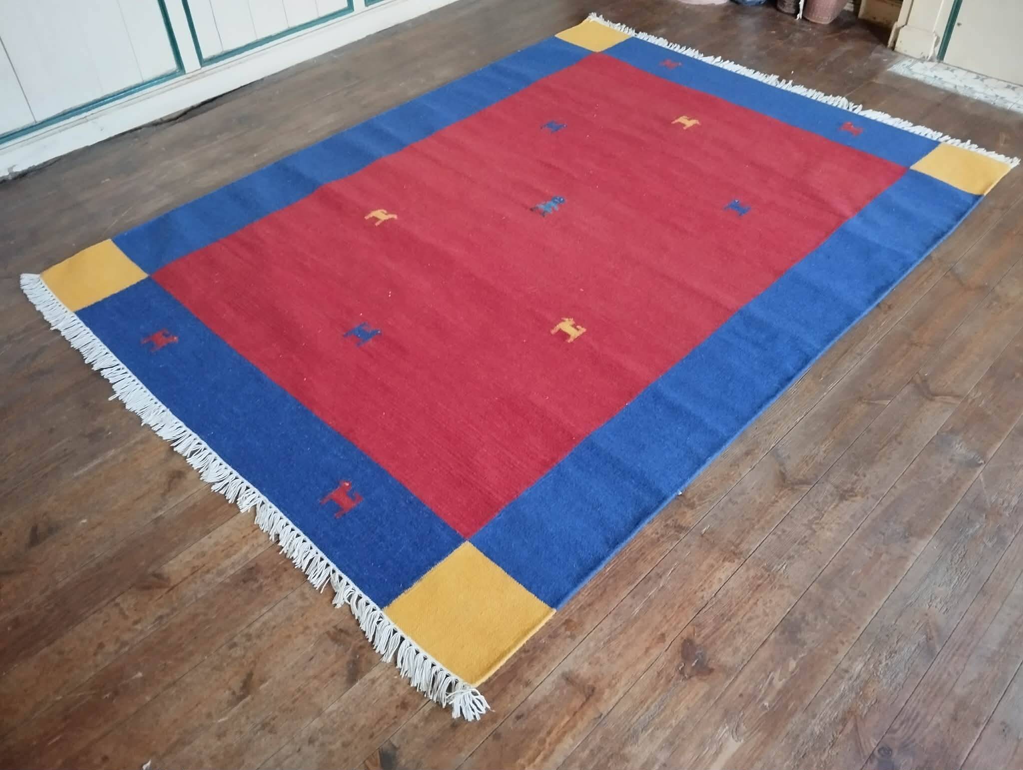 Handmade Indo Gabbeh rug 233x171cm