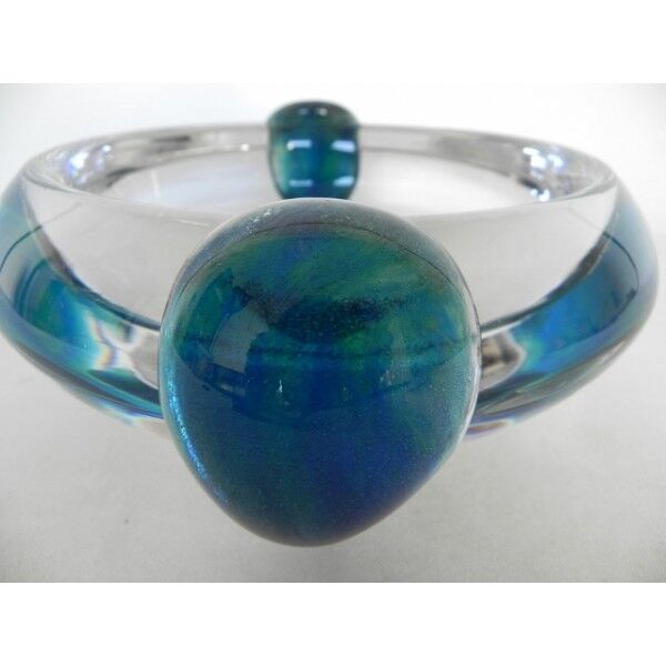 Daum France heavy glass dish