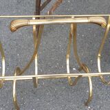 Seventies magazine holder welded brass
