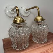 Paire d’appliques murales vintage