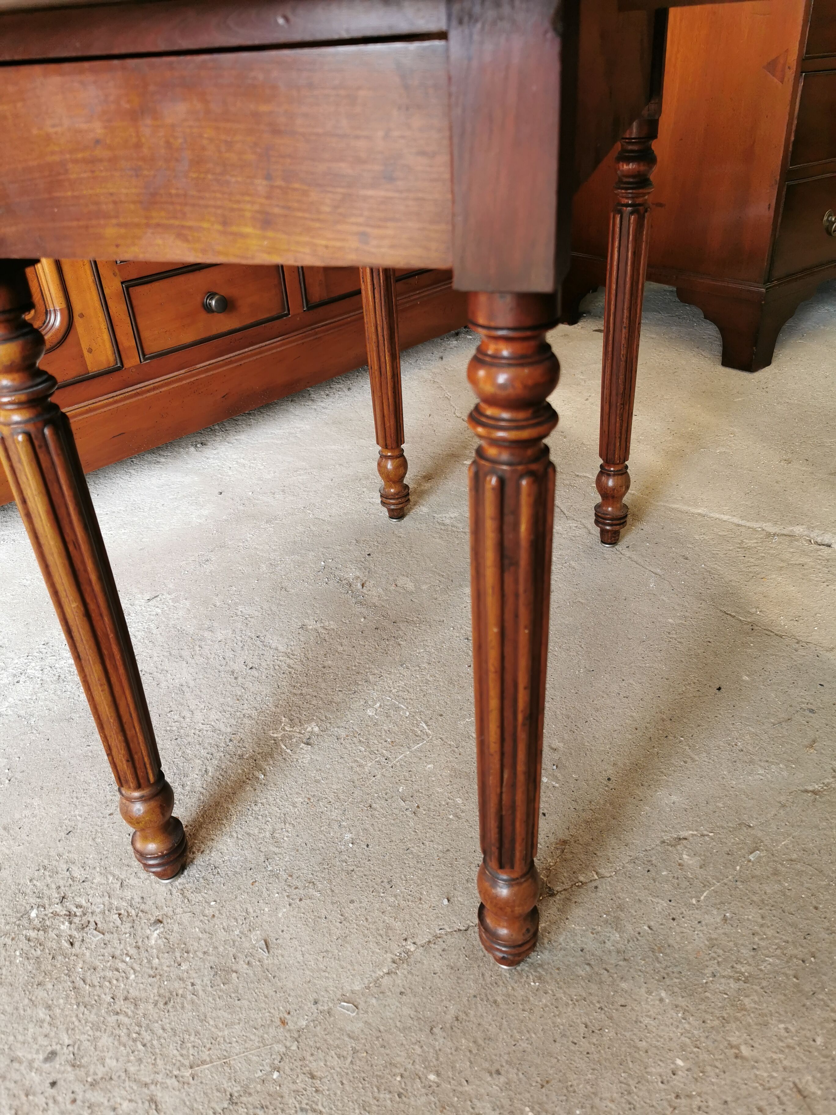 Abating side table, 19th century, solid mahogany