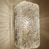 Vintage Brutalist Glass Sconce