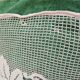 Bedspread, vintage, crocheted, floral, square mesh.