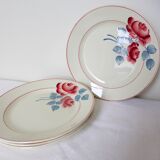 4 vintage dinner plates from the HBCM factory