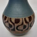 Signed ceramic baluster vase
