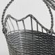 Woven metal wine basket