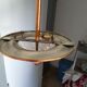 Suspension art deco Ezan copper and molded glass