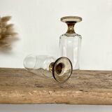 4 flutes with smoked glass feet