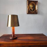 Vintage wooden lamp 1950/60 brutalist design