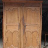 Armoire basse en chêne