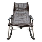Mid-century Japanese space age folding rocking chair by Takeshi Nii, 1960s