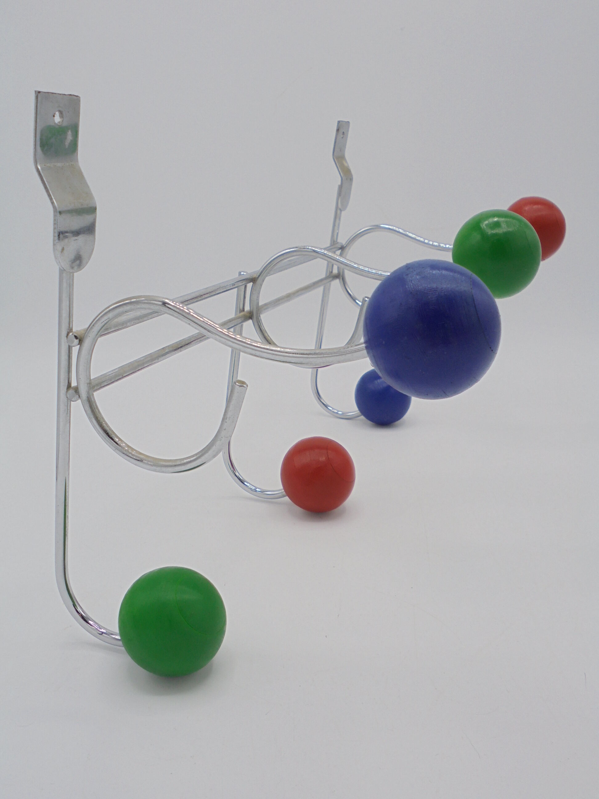 Coat rack colored balls