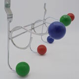 Coat rack colored balls