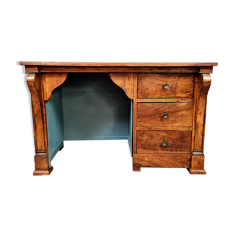 Rustic office empire era restoration in solid walnut around 1810