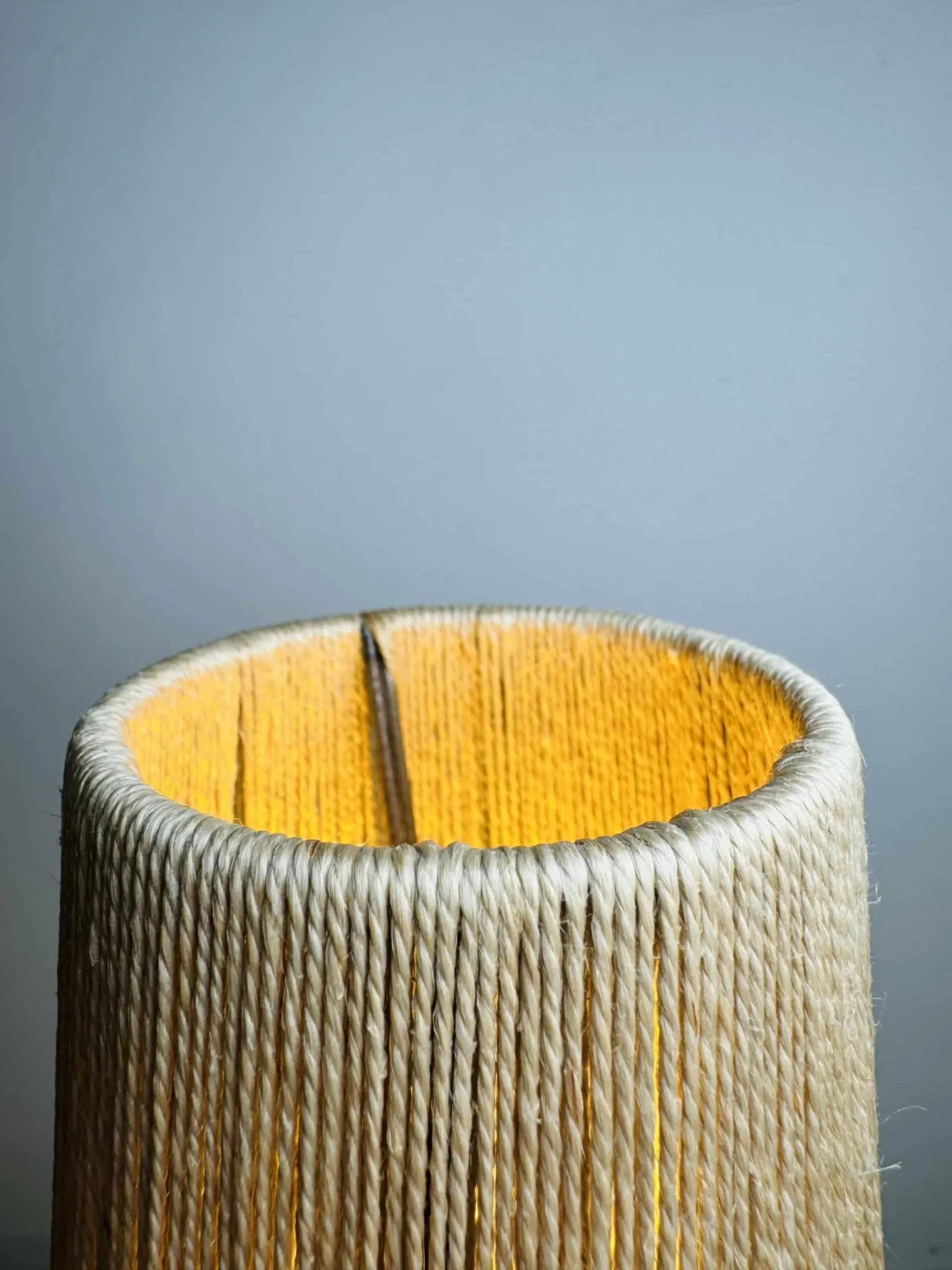 Ceramic And Sisal Table Lamp By Agne Aronsson, Sweden, 1960S