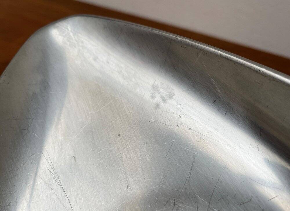 German cromargan plate from the mid-century by WMF, 1960s.