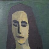 Nude, Swedish Modern Signed Painting, 1960s, Oil on Canvas, Framed