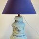 Vintage Blue Ceramic Lamp